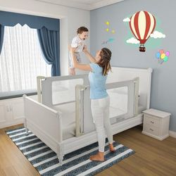 Premium Bed Rail Guard For Toddlers Kid With Adjustable Height And Safety Lock Premium Bed Rail Guard For Toddlers Kid With Adjustable Height And Safety Lock