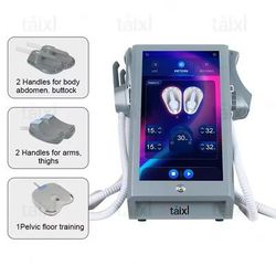 6500W RF Body Sculpt Machine Electromagnetic Muscle Stimulator Slimming Device uk 5 Handle Rf