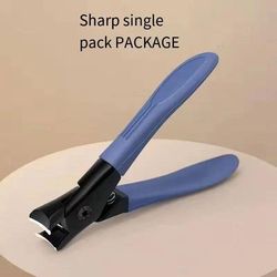 Large Opening Nail Clippers Gray Nail Trimmer For Thick Nails Durable Stainless Steel For Elderly Individual Household blue