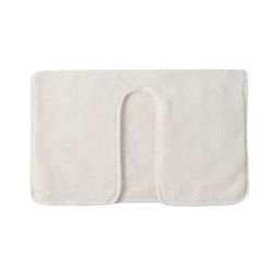 Microfiber U Shape Facial Towel For Spa Esthetician, Beauty Salon Skincare Massage Towels Face Wrap For Skin Care white