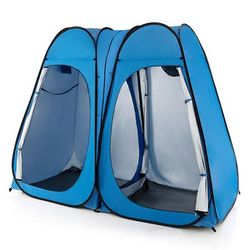 Oversized Pop Up Shower Tent With Window, Floor & Storage Pocket, 2 Person Camping Shelter Oversized Pop Up Shower Tent With Window, Floor & Storage Pocket, 2 Person Camping Shelter