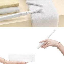 SonicClean Rechargeable Electric Toothbrush Gentle, Waterproof, And Travel Ready white