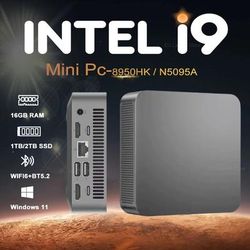 Portable I9 Mini Desktop PC With Windows 11 And High Speed SSD Storage 16gb Ddr4 128gb Ssd intel N5095a