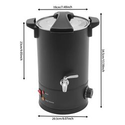 Professional Wax Melting Furnace 8L 10L Large Capacity Wax Warmer For Candle Making, Wax Repair & Beauty Salons Easy black 8l united States