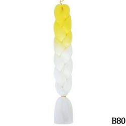 Jumbo Braid Hair Extensions, Ombre Kanekalon Synthetic Yaki Braids For Women, DIY Braiding Hair In Multiple Colors zitong a40 24inches