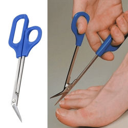 Long Handled Toe Nail Scissors, Easy Grip Toenail Cutter & Clippers For Thick Nails Long Handled Toe Nail Scissors, Easy Grip Toenail Cutter & Clippers For Thick Nails