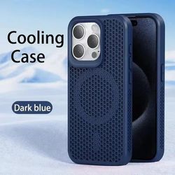 CoolShiel Magnetic Heat Dissipating Case For IPhone 1116 Series dark Blue for Iphone 13pro Max