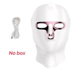 7 Color LED Face & Neck Mask Skin Rejuvenation, Anti Aging & Whitening Beauty Treatment no Box