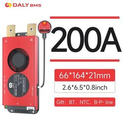 Daly Smart LiFePO4 BMS 4 To 16S 100A With Bluetooth UART And CANBUS lifepo4 3.2v 4s 12v 200a Bt Uart M