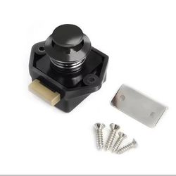 20 Piece RV Push Lock Set For Cabinets And Drawers Child Safety And Furniture Latches carlock002 black