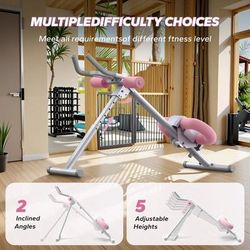 MERACH CoreFlex Adjustable Ab Trainer Foldable Home Gym Machine With Knee Support 2314w