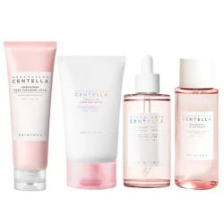 Centella Pink Salt Pore Care Cleanser, Ampoule Facial Serum Deep Cleanser For Fresh, Bright Skin Tone 4pcs