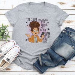 Life Is Like Looking For Your Phone Most Of The Time Its In Your Hand Tee 2XL Athletic Heather