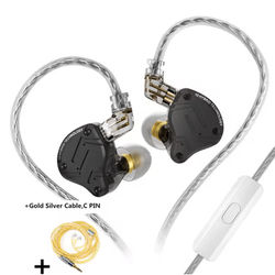 KZ ZS10 Pro 2 Hybrid In Ear Earphones black With Mic(gs