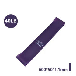 Portable Fitness Resistance Bands Set 5 Level Rubber Elastic Gym Bands For Yoga, Pilates, CrossFit & Strength Training grape Purple