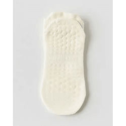 AirGrip Mesh Yoga Socks With Non Slip Sole milky White