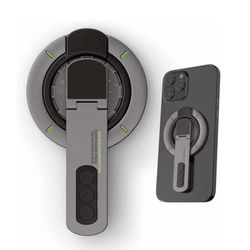 MagSafe Magnetic Finger Ring Grip And Stand For IPhone 12 To 16 black