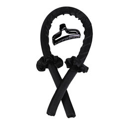 Silk Heatless Hair Curling Ribbon Kit Perfect Gift For Effortless Silk Curls Black