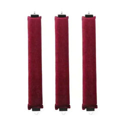 Heatless Hair Curlers Curling Rod, No Heat Hair Rollers For Lazy Curls With Hook, Soft Flexi Rods For Styling wine Red 3pcs