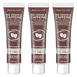 Natural Caffeine Firming Eye Cream Moisturizing Anti Aging Formula For Dark Circles, Puffiness & Fine Lines (20g) three Pieces 20g