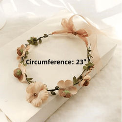 Summer Straw Sun Hat Wreath Decoration, Fedora Bucket Hat With Flower Decor 2