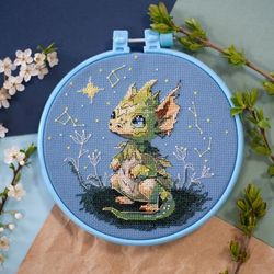Kit broderie "petit dragon"