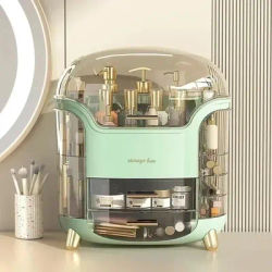 Large capacity cosmetics storage box, jewelry storage drawer, desktop dustproof makeup organizer, bathroom table lipstick contai