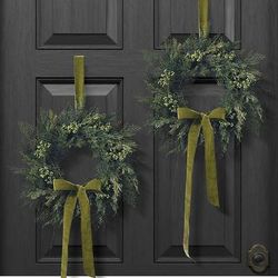 Joyeux Holiday Mini Wreaths - Green - Frontgate
