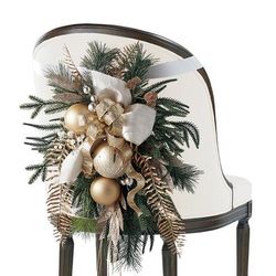 Set of 2 Gleam and Glisten Chairback Swags - Frontgate