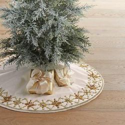Gleam and Glisten Mini Tree Skirt - Frontgate - Christmas Decorations