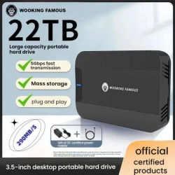 16TB 20TB External Hard Drive USB 3.0 Type-C HDD, Large Capacity Metal Case Desktop HDD for PC Laptop Android TV Phone Tablet Da