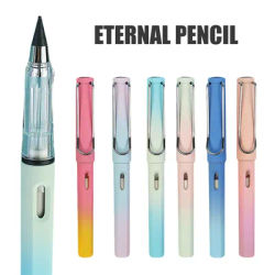 Inkless pencil with eraser, permanent pencil, no need to sharpen, suitable for giving to friends, writing, drawing