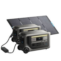 2× Anker SOLIX F3000 + Double Power Hub + 400W Portable Solar Panel