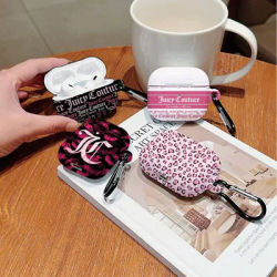 Mode j-juicys-antichoc brillant HD dur PC écouteur housse pour AirPods 1 2 3 4 Pro Pro2 chaud c-coures-avec crochet en métal