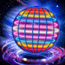 Toy Flying Ball Glowing Toy Ball Sensing Suspension Automatic Spinning Magic Ball Children's Outdoor Toy Party toys Holiday Gift