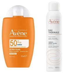 Avène Eau Thermale Ultra Fluido Invisibile SPF 50 + Spray Pelle sensib