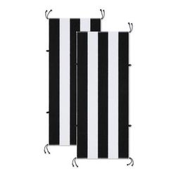 Arkwright Home Tie & Dry Beach Towel (2 Pack), 30x70 in, Black (P-TD-3070-BK)