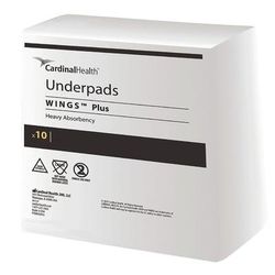 Wings Plus Disposable Underpad 30 X 30 Inch Fluff / Polymer Heavy Absorbency (854097_BG)