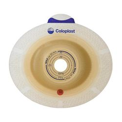 SenSura Ostomy Barrier Precut, Standard Wear Double Layer Adhesive 50 mm Flange Red Code System 1 Inch Opening (667958_BX)