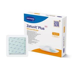 Zetuvit Plus Silicone Border Super Absorbent Dressing Silicone Adhesive 7 X 7 Inch Square (1242908_BX)