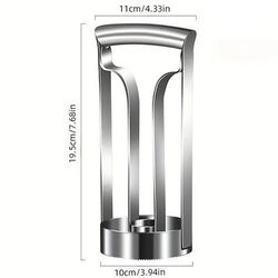 taglia-ananas in acciaio inox pelapatate facile da usare, coltello da cucina per affettare, utensile da cucina sicuro per alimenti, per anelli di ananas perfetti