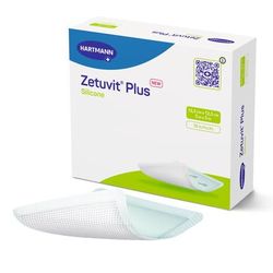 Zetuvit Plus Silicone Super Absorbent Dressing Silicone Adhesive 5 X 5 Inch Square (1181536_EA)