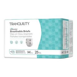 Tranquility Essential Unisex Incontinence Brief Medium Disposable Moderate Absorbency (884706_BG)
