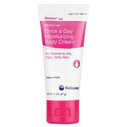 Sween 24 Hand and Body Moisturizer 2 oz. Tube Unscented Cream CHG Compatible (497387_CS)