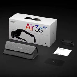 2025 New RayNeo Air 3S Pro - Smart AR Glasses HD Movie Viewing 3D 135-inch Screen 1200 Nits High Brightness