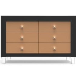 Romina Furniture Millenario Double Dresser