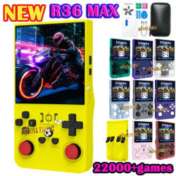 R36 Max Handheld Game Console 4inch IPS Screen 22000+games 128G Pocket Video Player for Adult Kids Classic Arcade Games VS R36S