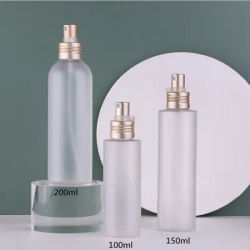 New 100/150/200ml PET Spray Bottle Pump Bottle Frosted Plastic Perfume Atomizer Fine Mist Disinfection Atomizer Refillable