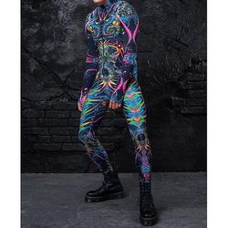 Costume di Carnevale Tuta Intera Costumi zentai con motivi Costume Cosplay Body Stampa Costume Sexy Halloween Per uomo Per donna Ragazzi Costume per Feste Performance Mascherata Bambini Adulti