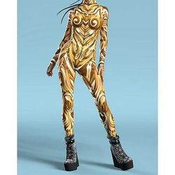 Costume di Carnevale Tuta Intera Costumi zentai con motivi Costume Cosplay Body Stampa Costume Sexy Halloween Per uomo Per donna Ragazzi Costume per Feste Performance Mascherata Bambini Adulti